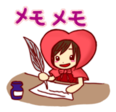 Everyday of Little Heart Riding Hood. sticker #11652499