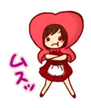Everyday of Little Heart Riding Hood. sticker #11652500
