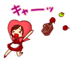 Everyday of Little Heart Riding Hood. sticker #11652507