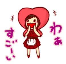 Everyday of Little Heart Riding Hood. sticker #11652513