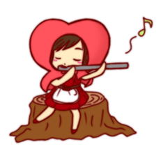 Everyday of Little Heart Riding Hood. sticker #11652525