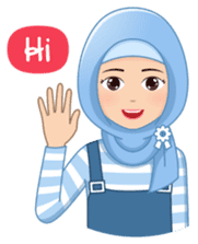 Cute Hijab (Eng) sticker #11652848