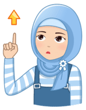 Cute Hijab (Eng) sticker #11652852