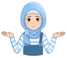 Cute Hijab (Eng) sticker #11652855