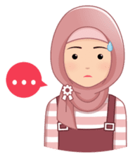 Cute Hijab (Eng) sticker #11652857