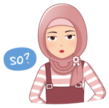 Cute Hijab (Eng) sticker #11652858