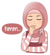 Cute Hijab (Eng) sticker #11652859