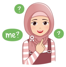 Cute Hijab (Eng) sticker #11652861