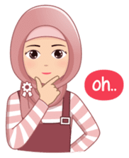 Cute Hijab (Eng) sticker #11652862
