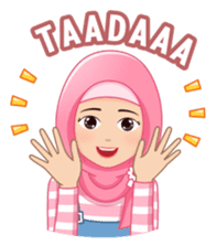 Cute Hijab (Eng) sticker #11652864