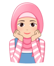 Cute Hijab (Eng) sticker #11652865