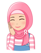 Cute Hijab (Eng) sticker #11652866