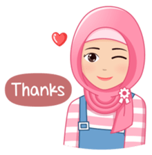 Cute Hijab (Eng) sticker #11652869