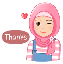Cute Hijab (Eng) sticker #11652869