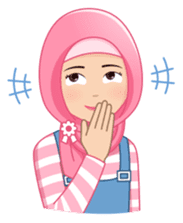 Cute Hijab (Eng) sticker #11652871