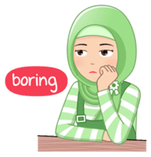 Cute Hijab (Eng) sticker #11652872