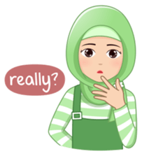 Cute Hijab (Eng) sticker #11652874