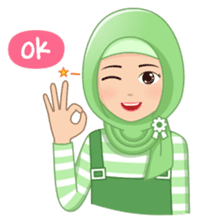 Cute Hijab (Eng) sticker #11652875