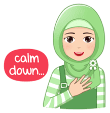 Cute Hijab (Eng) sticker #11652877