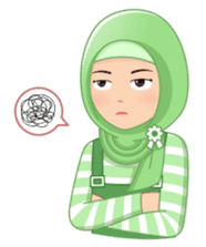 Cute Hijab (Eng) sticker #11652878