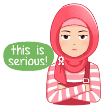 Cute Hijab (Eng) sticker #11652881