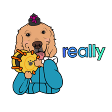 Go!Go!Golden Retriever 4! sticker #11653256