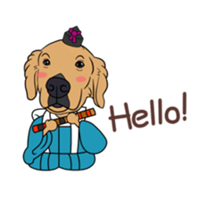 Go!Go!Golden Retriever 4! sticker #11653257