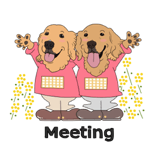 Go!Go!Golden Retriever 4! sticker #11653266