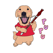 Go!Go!Golden Retriever 4! sticker #11653267