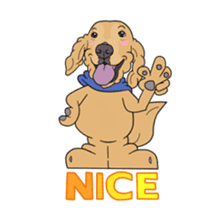 Go!Go!Golden Retriever 4! sticker #11653269