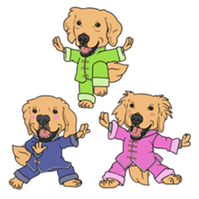 Go!Go!Golden Retriever 4! sticker #11653273