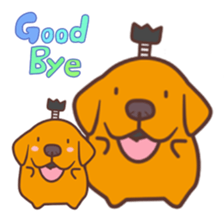 Go!Go!Golden Retriever 4! sticker #11653287