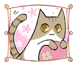 laid-back cat sticker #11653694