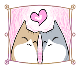 laid-back cat sticker #11653698