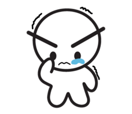 Rice cake man from the planet of Dango sticker #11654929