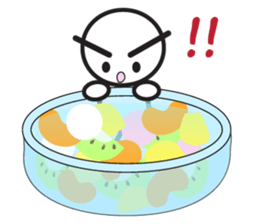 Rice cake man from the planet of Dango sticker #11654936