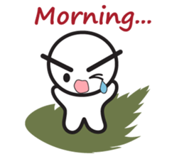 Rice cake man from the planet of Dango sticker #11654940