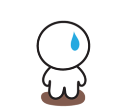 Rice cake man from the planet of Dango sticker #11654966