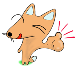 Stamp of the fox (kon-kon) sticker #11655092