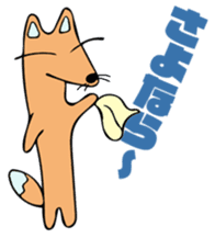Stamp of the fox (kon-kon) sticker #11655095