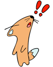 Stamp of the fox (kon-kon) sticker #11655100