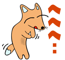 Stamp of the fox (kon-kon) sticker #11655125