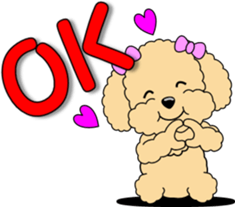 Lovely sticker of Toy Poodle sticker #11655333