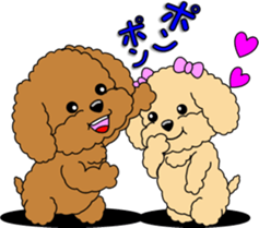Lovely sticker of Toy Poodle sticker #11655337