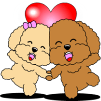Lovely sticker of Toy Poodle sticker #11655341