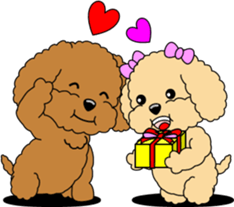 Lovely sticker of Toy Poodle sticker #11655343