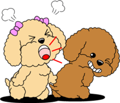 Lovely sticker of Toy Poodle sticker #11655349