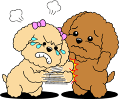 Lovely sticker of Toy Poodle sticker #11655350