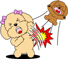 Lovely sticker of Toy Poodle sticker #11655351