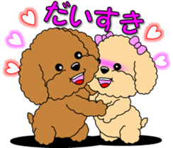 Lovely sticker of Toy Poodle sticker #11655353